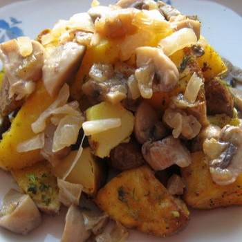स्वादिष्ट मशरूम और आलू के व्यंजन: व्यंजन विधि