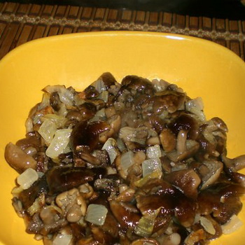 冬天的炒秋蘑菇：准备食谱