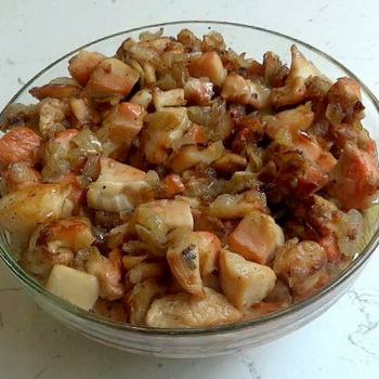 Russula goreng: resipi untuk memasak cendawan