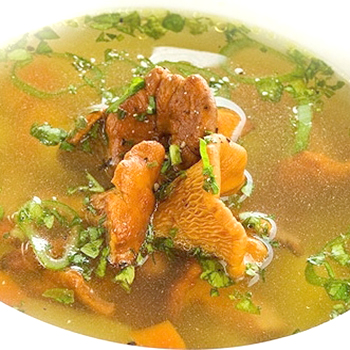 Sup Chanterelle: resep untuk hidangan pertama