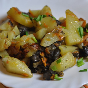 Resep memasak kentang dengan jamur dalam slow cooker